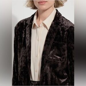 Lysse Black Velvet Blazer